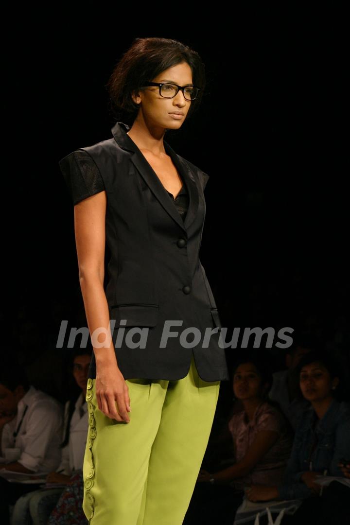 A Model on the ramp during &quot;The Ashish n Soni&quot; show at the Wills Lifestyle India Fashion Week in New Delhi on Saturday 24 Oct 09