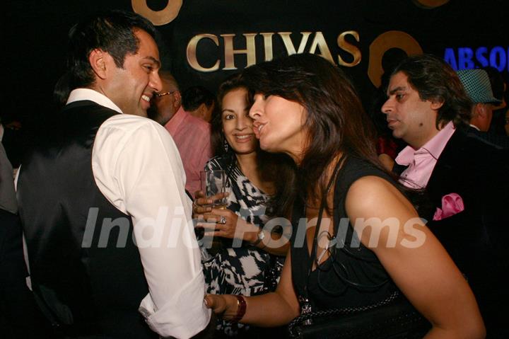 Bollywood actor Abhay Deol and designer Ritu Beri at the Wills Lifestyle India Fashin Week in New Delhi on Sat 24 Oct 09