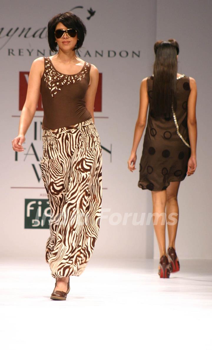 Reynu Tondon''s show at the Wills Lifestyle India Fashion Week