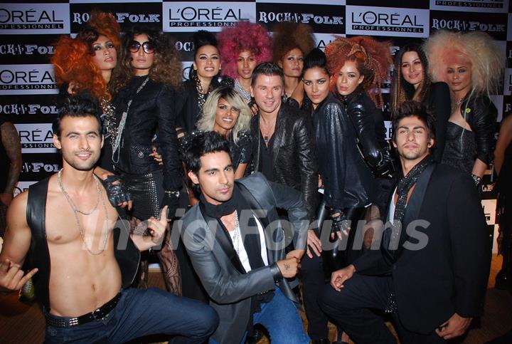 Models at the launch of the Loreal Autumn Winter Color Collection in Grand Hyatt