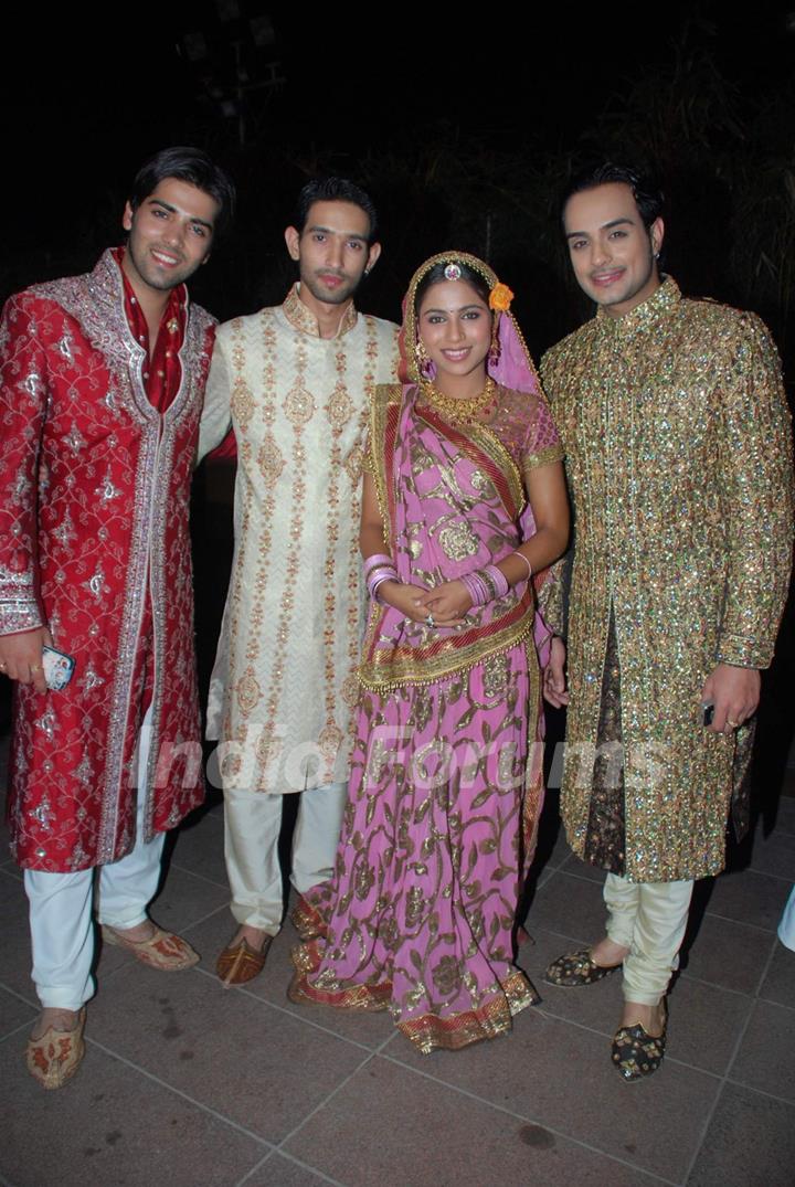 Angad,Kinshuk,Vikrant and Veebha at ITA Awards Preview Show