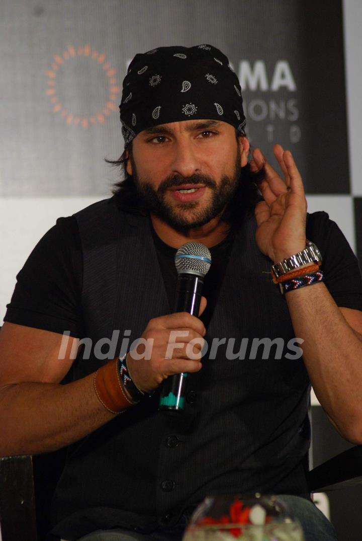 Saif Ali Khan at press meet for Kurbaan at JW Marriott