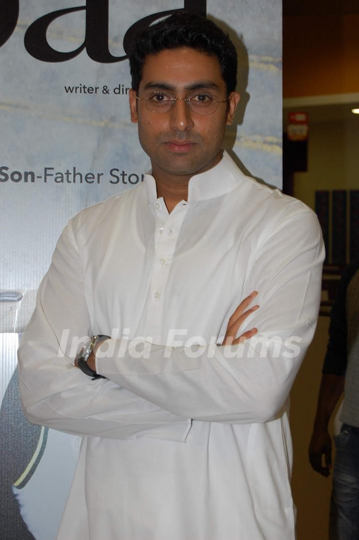 Bollywood Actor Abhishek Bachchan during the promotion of forthcoming film ''Paa'' at BIG FM 927 in Mumbai on Monday, 16 November 2009