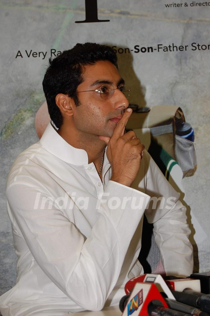 Bollywood Actor Abhishek Bachchan during the promotion of forthcoming film ''Paa'' at BIG FM 927 in Mumbai on Monday, 16 November 2009