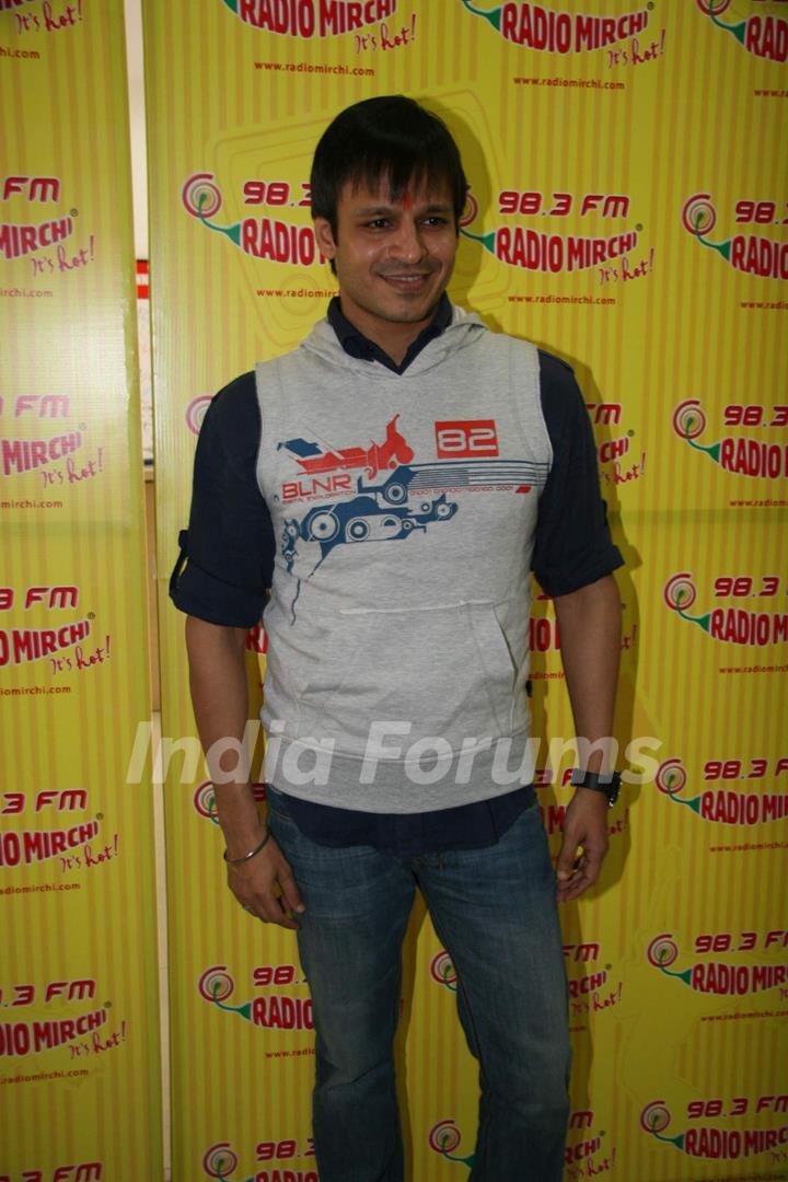 Vivek Oberoi at the promotional event of his upcoming event &quot;Kurbaan&quot; at Radio Mirchi office in Mumb