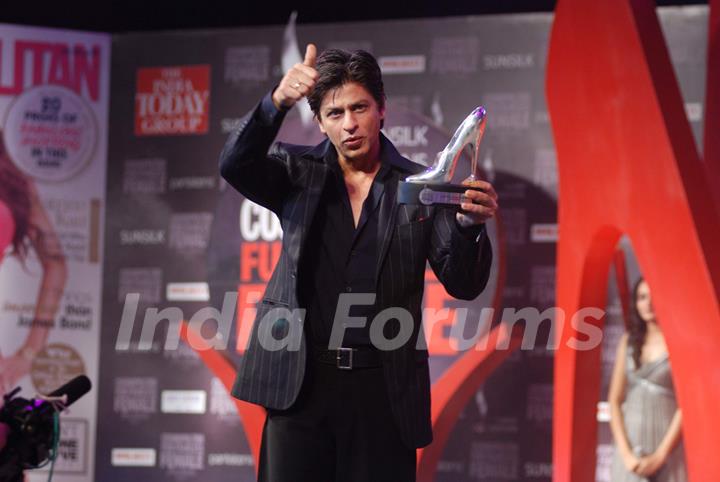 Bollywood actor Shahrukh Khan at the Cosmopolitan magazine awards in Mumbai