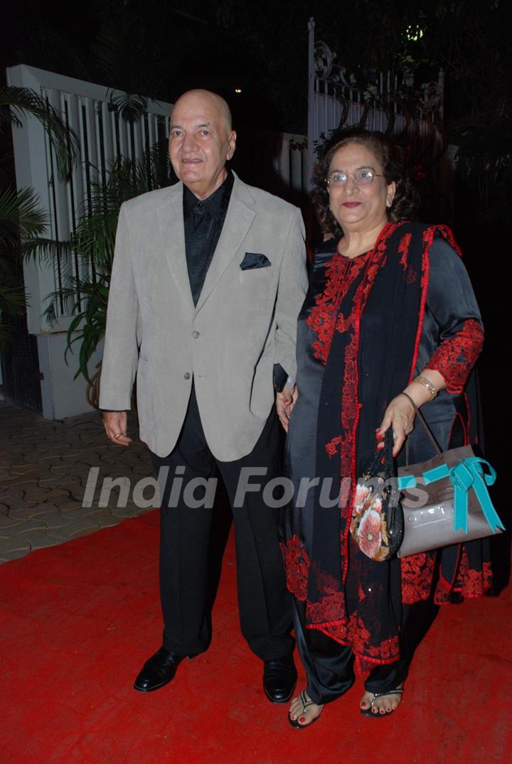 Prem Chopra at Isha Koppikar''s wedding reception