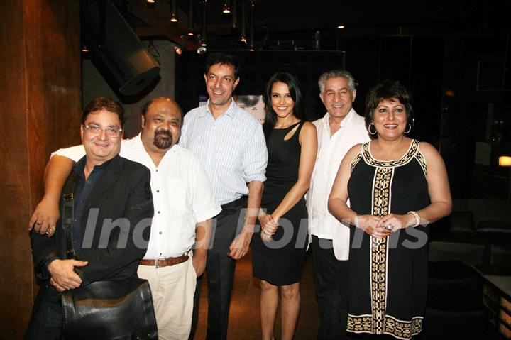 Vinay Pathak, Rajat Kapoor and Neha Dhupia at a press meet of film &quot;Raat Gaye Baat Gaye&quot; at Magic, Worli