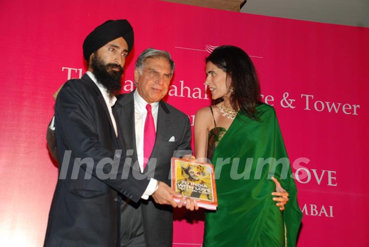 Ratan Tata and Shobha De at the launch of book India With Love at Taj Hotel
