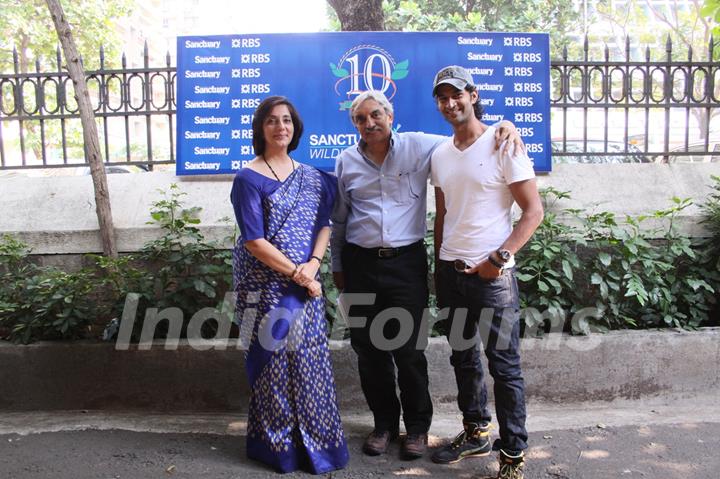 ABN Amro country exec Meera Sanyal, editor of sanctuary mag Bittu Sahgal & actor Purab Kohli at NCPA