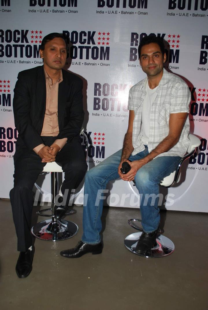 Bollywood actor Abhay Deol at the press meet of the relaunch of &quot;Rock Bottom&quot; lounge in Juhu