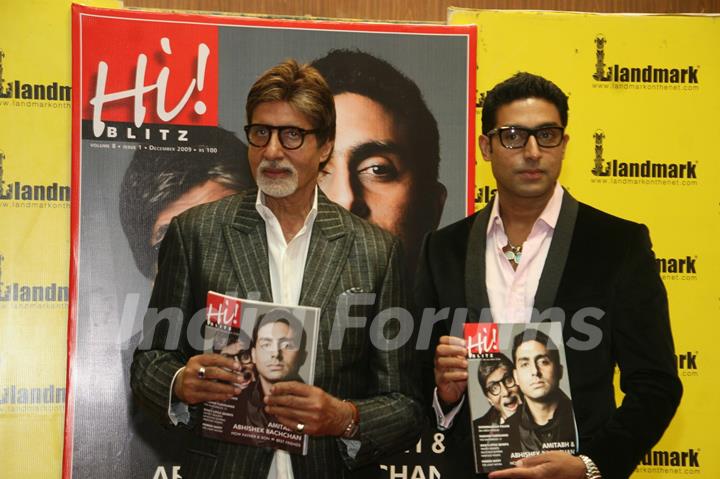 Amitabh Bachchan and Abhishek Bachchan unveil Hi Blitz