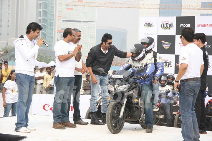 Ranbir Kapoor at the Big Adda Yamaha Bike Rally