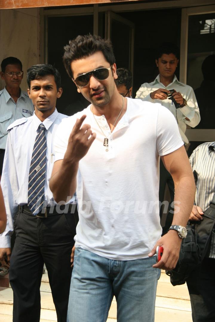 Ranbir Kapoor at the promotion of &quot;Rocket Singh- Salesman Of The Year&quot; at Radio Mirchi