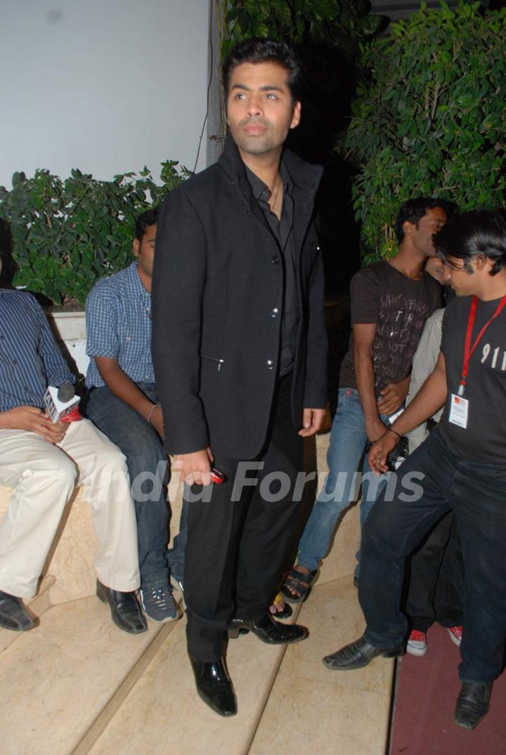 Film maker Karan Johar attending event &quot;A Tribute to Kaifi Azmi Mijwan&quot; in Mumbai