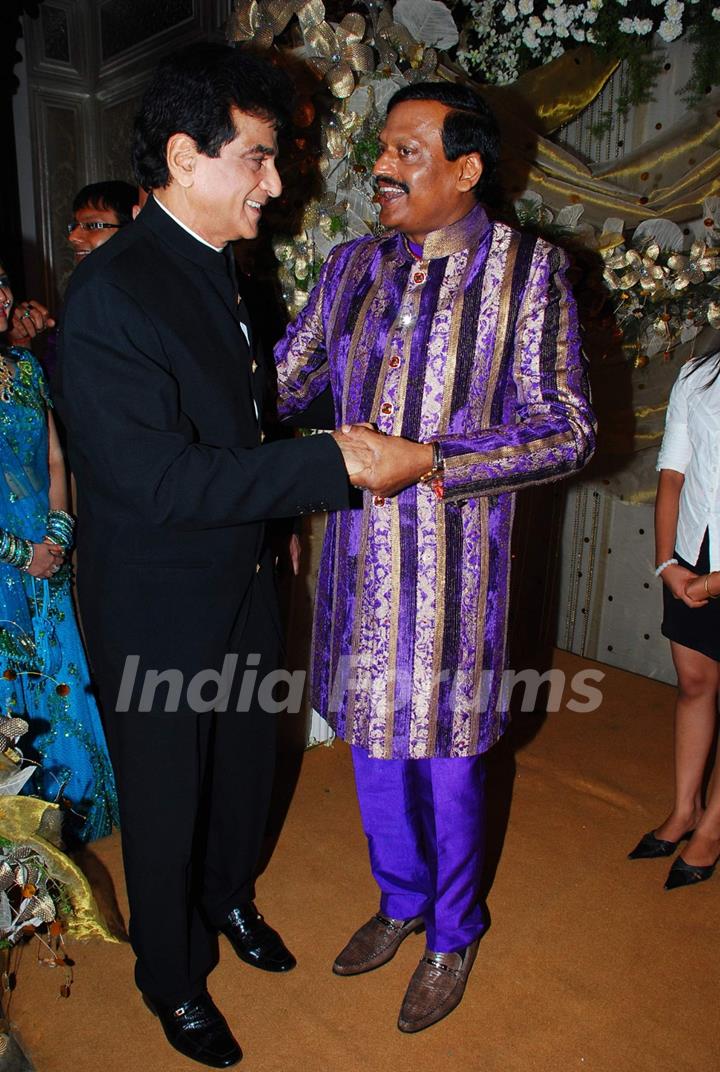 Jeetendra at tycoon Manoj Jayaswal''s daughter wedding Swatee with Lalit Tayal