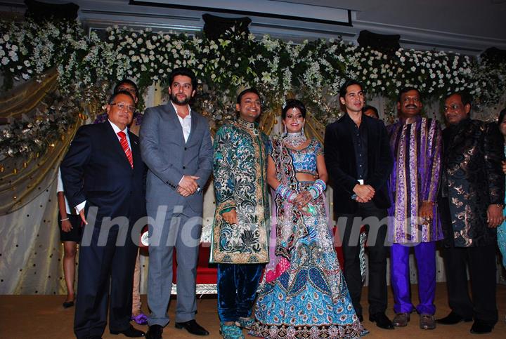 Aftab Shivdasani and Dino Morea at tycoon Manoj Jayaswal''s daughter wedding Swatee with Lalit Tayal