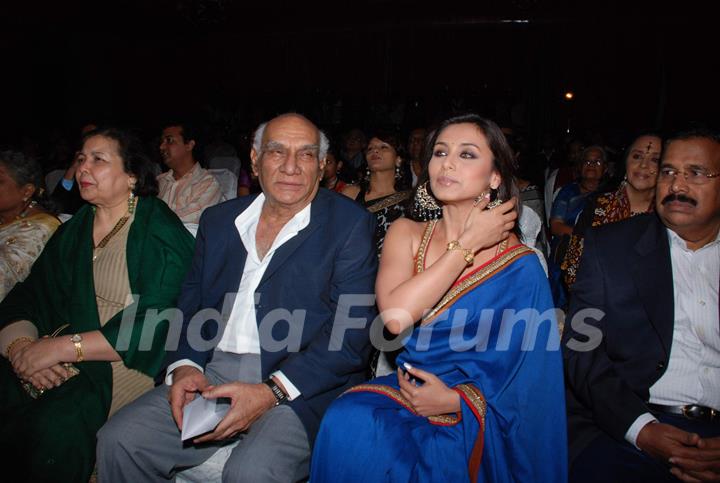 Yash Raj and Rani Mukherjee at V Shantaram Awards at Novotel