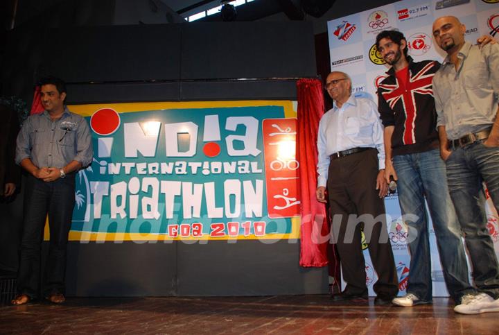 Raghu at Announcement of India International Triathlon 2010