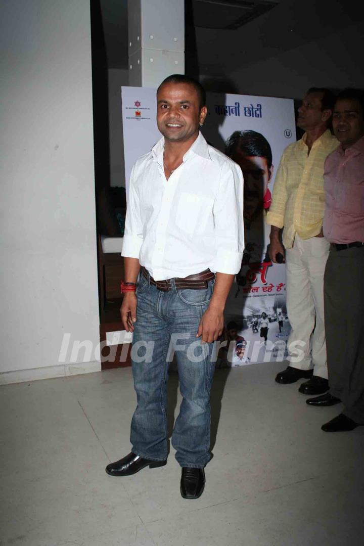 Bollywood comedian Rajpal Yadav at the music launch of &quot;Hum Lallan Bol Rahe Hai&quot; at Puro, Bandra, Mumbai