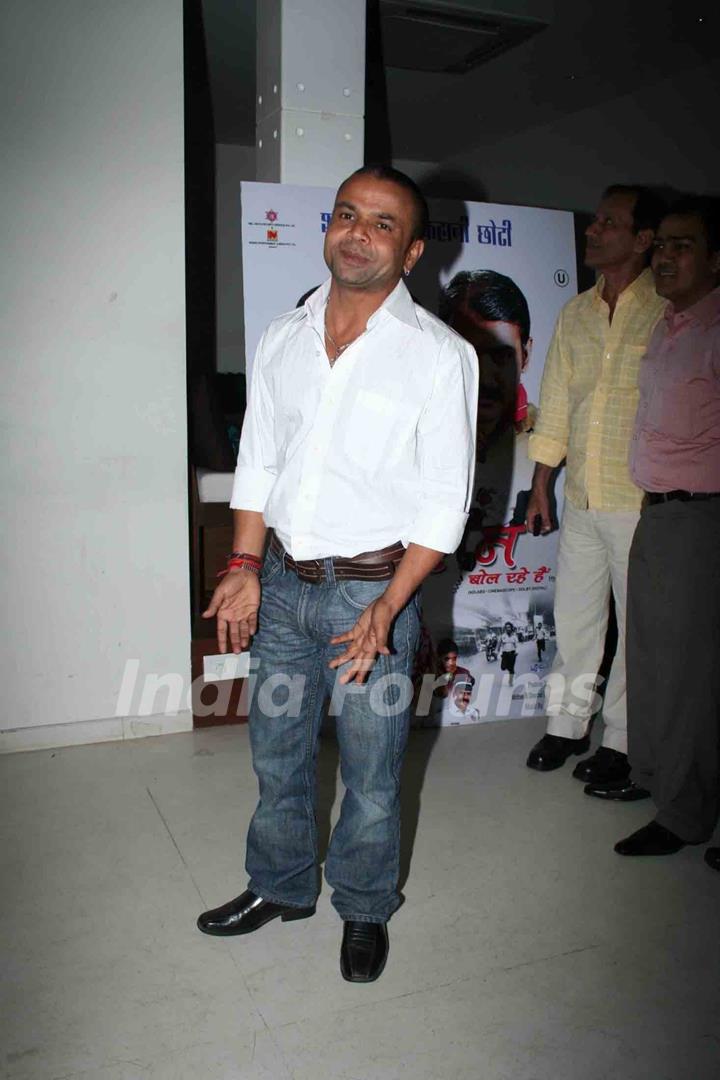 Bollwood comedian Rajpal Yadav at the music launch of &quot;Hum Lallan Bol Rahe Hai&quot; at Puro, Bandra, Mumbai