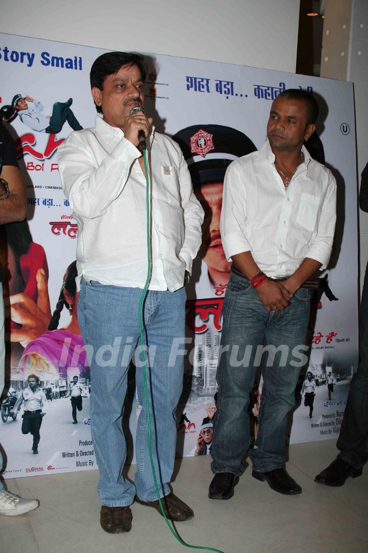 Bollywood comedian Rajpal Yadav at the music launch of &quot;Hum Lallan Bol Rahe Hai&quot; at Puro, Bandra, Mumbai