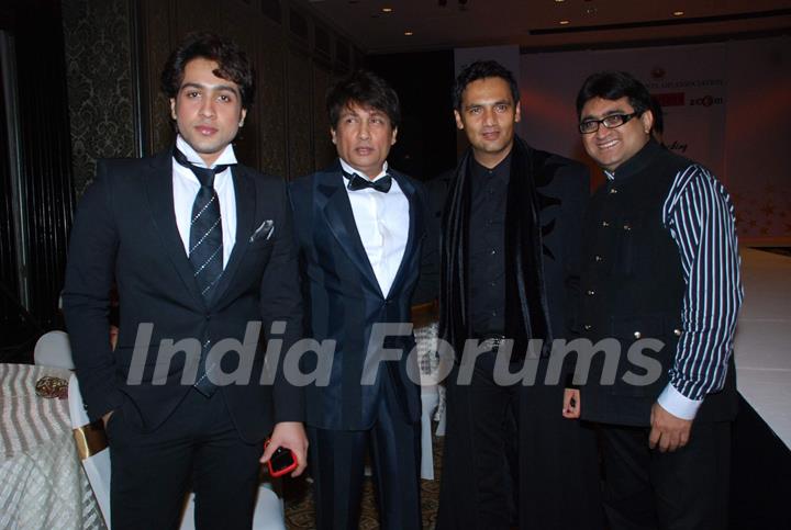 Adhyayan Suman, Shekhar Suman and Marc Robinson at CPAA fashion show at Taj Hotel