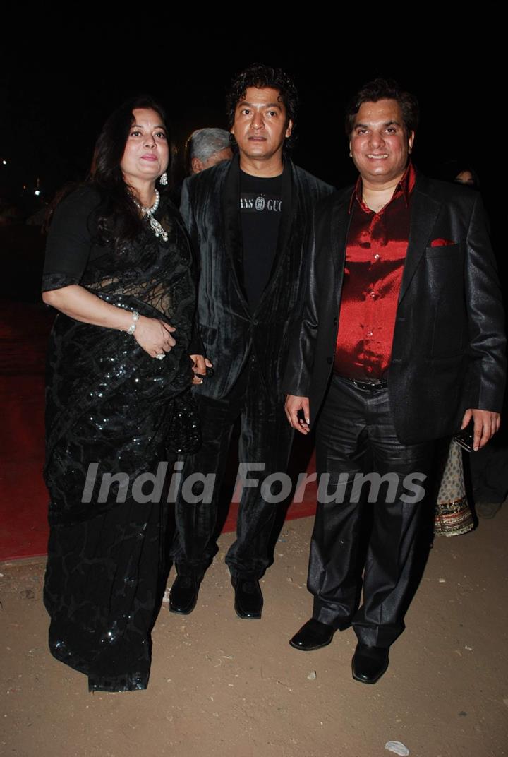 Aadesh Srivastava and Lalit Pandit at star Screen Awards red carpet