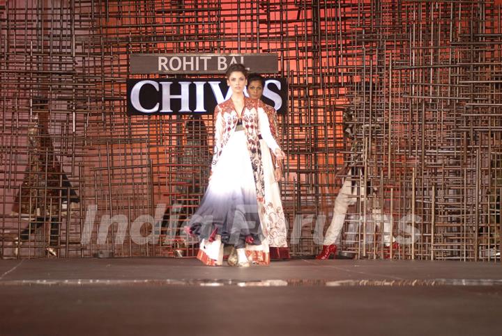 Models walking at designer Rohit Bal Show at Chivas Studio in Grand Hyatt Mumbai on Sunday Night