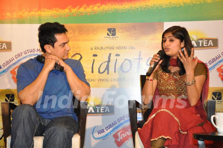 Aamir Khan meet Tata Tea-3 Idiots contest winners