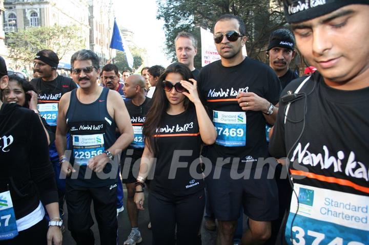 Bollywood actress Vidya Balan at Marathon High Res in Mumbai