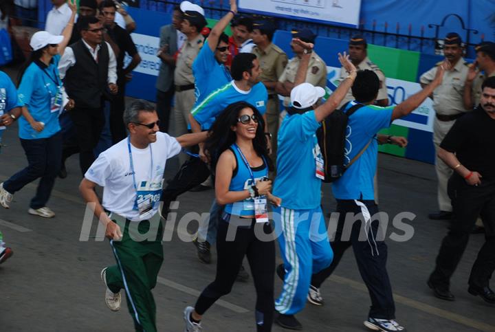 Bollywood actress Sophie Chaudhary at Marathon High Res in Mumbai