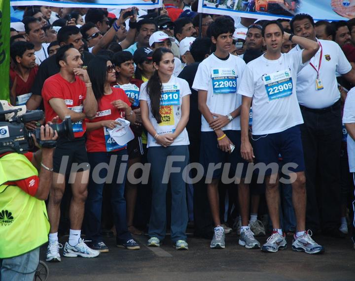 Bollywood actors Rahul Bose and Konkona Sen Sharma at Marathon High Res in Mumbai