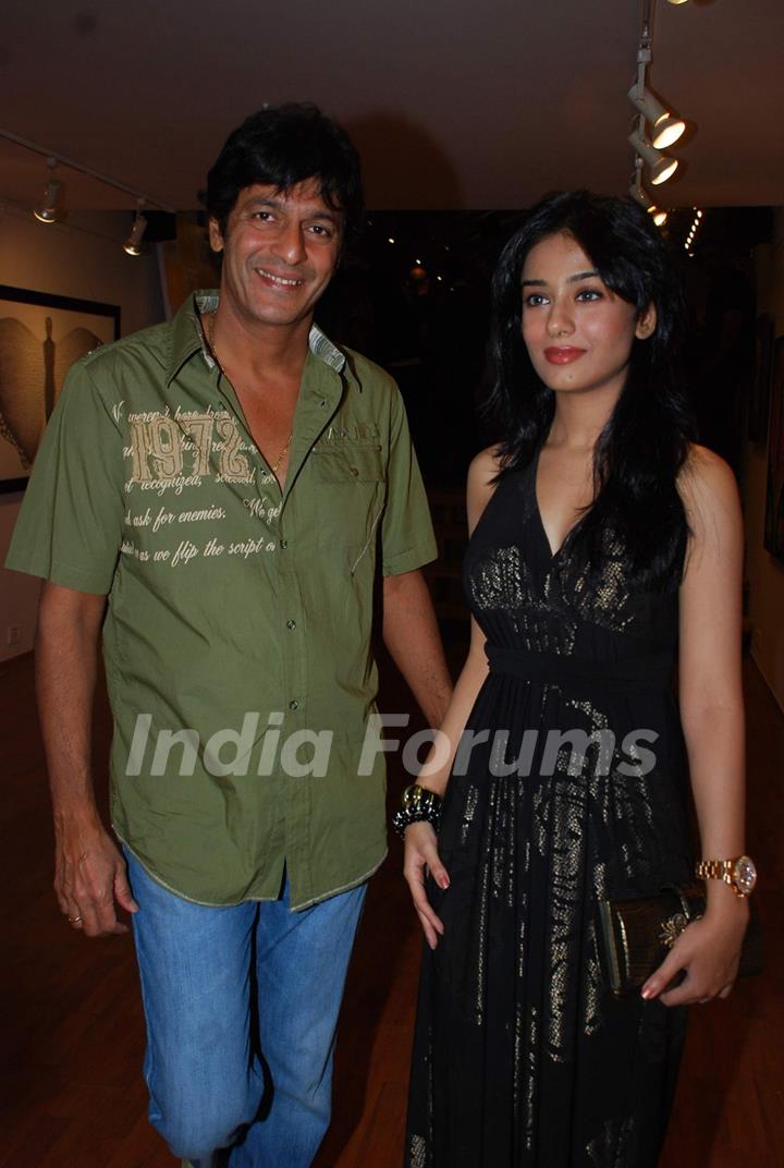 Chunky Pandey and Amrita Rao at Art Hotel Le Sutra Launch at Bandra