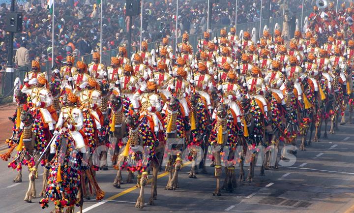 Republic day rehearsal at Rajpath on Saturday New Delhi, 23 Jan 2010