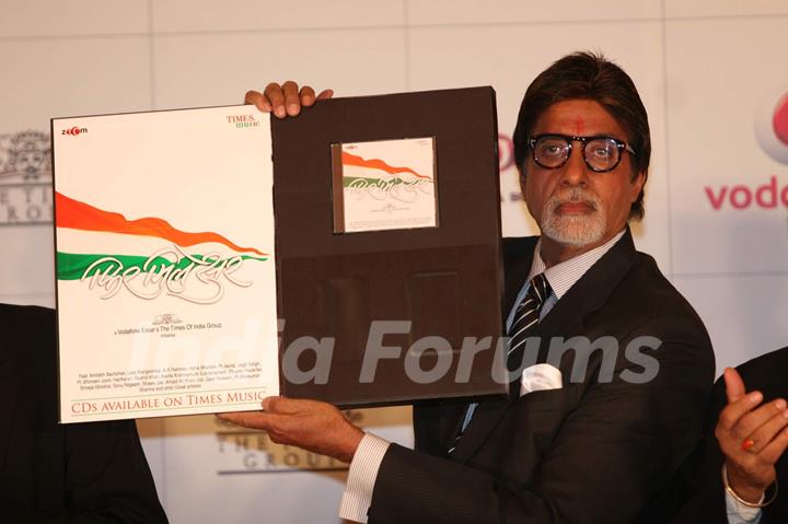 Bollywood Actor Amitabh Bachchan at the launch of album Phir Mile Sur