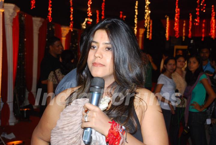 Ekta Kapoor at Zee Rishtey Awards at Andheri Sports Complex