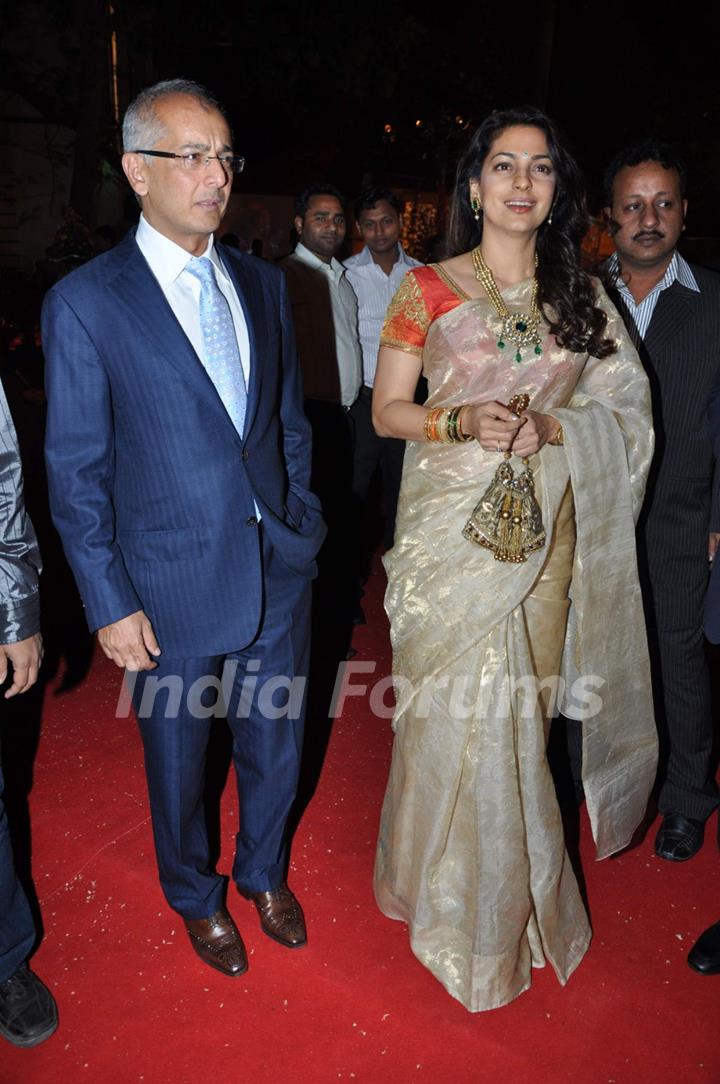 Juhi Chawla at Saurabh Dhoot and Radhika Singal''s wedding