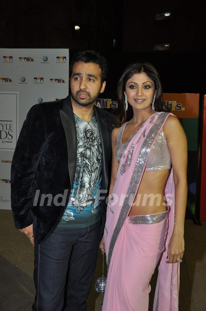 Shilpa Shetty and Raj Kundra at Hot : DNA After Hours Style Awards