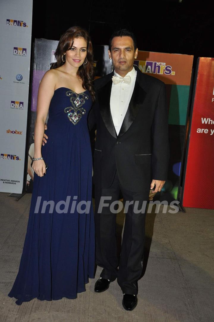 Marc Robinson with wife Waluscha at Hot : DNA After Hours Style Awards