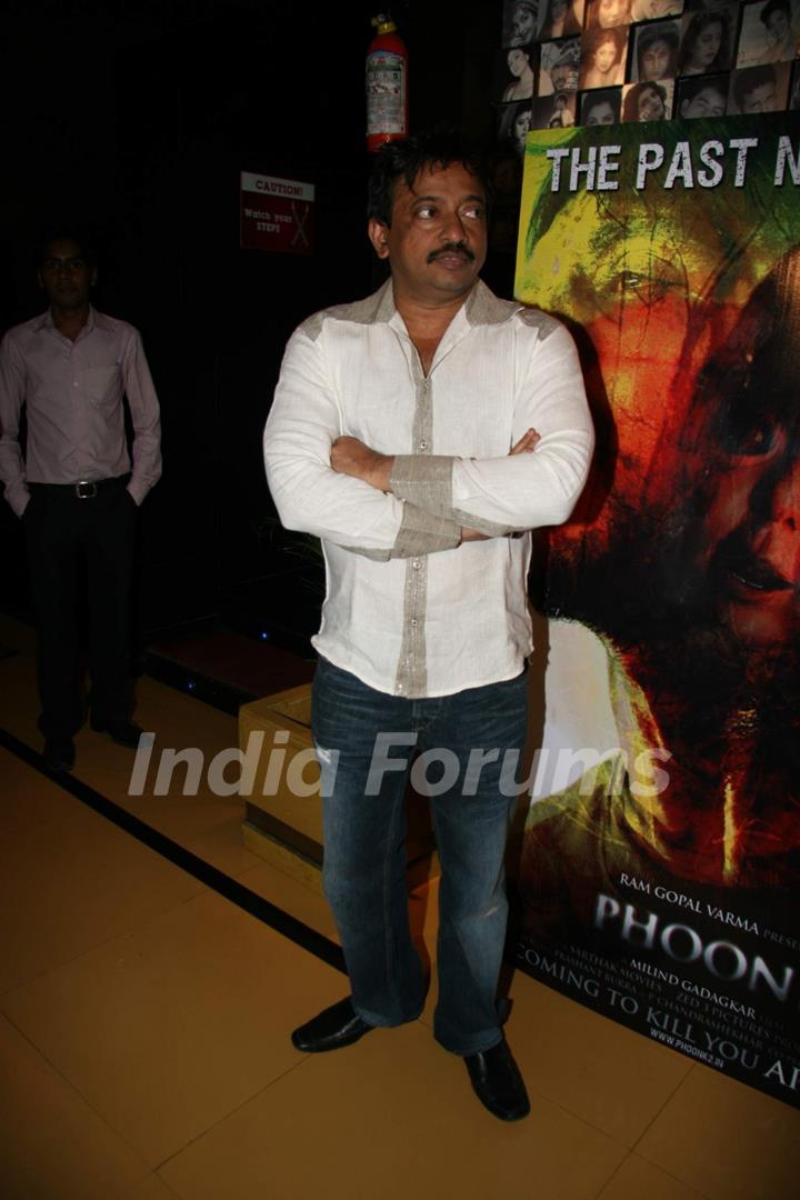 Ram Gopal Varma at Phoonk 2 film press show