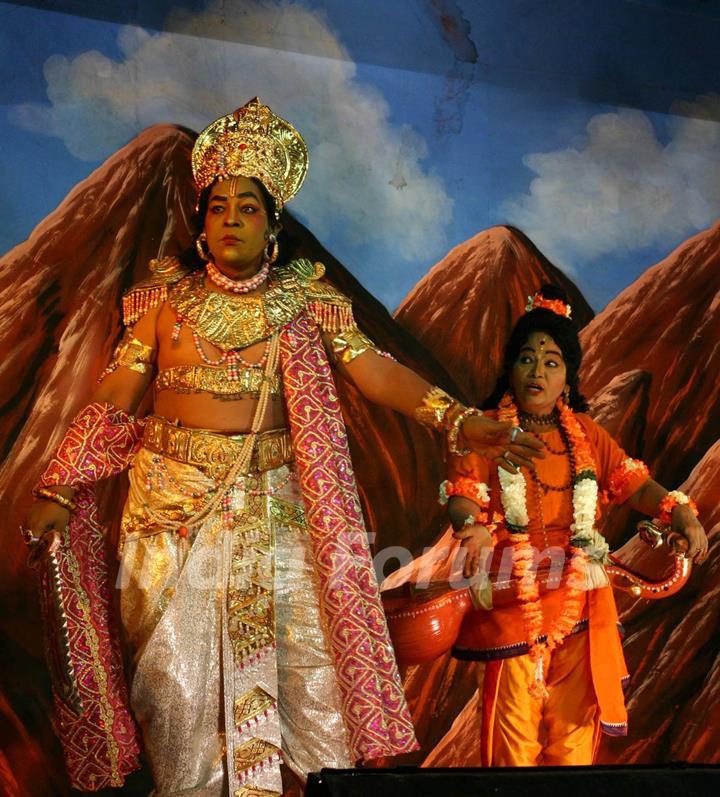 A family based theater from Andhra Pradesh ''''Surabhi'''' presenting drama &quot;Bhaktha Prahlada&quot;, in New Delhi on Thrusday 25 Feb 2010