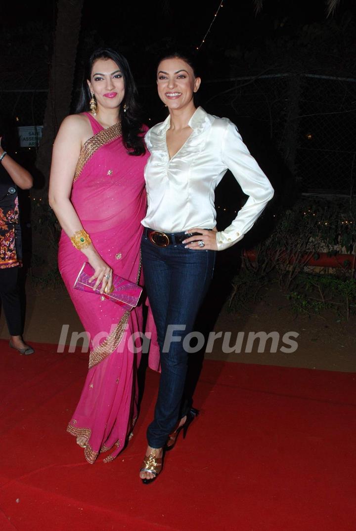 Sushmita Sen amd Yukta Mukhi at GR 8 Women Awards in ITC Grand Maratha