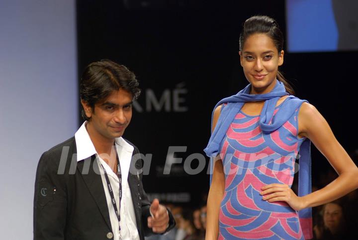 Model walks on the ramp for Gen Next Show at Lakme Fashion Week 2010