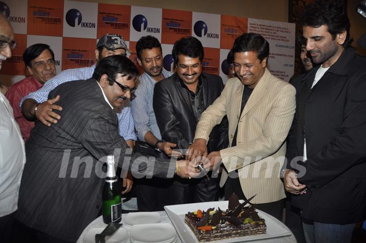 Irfan Khan and Sunny Deol at Right Ya Wrong success bash at Novotel