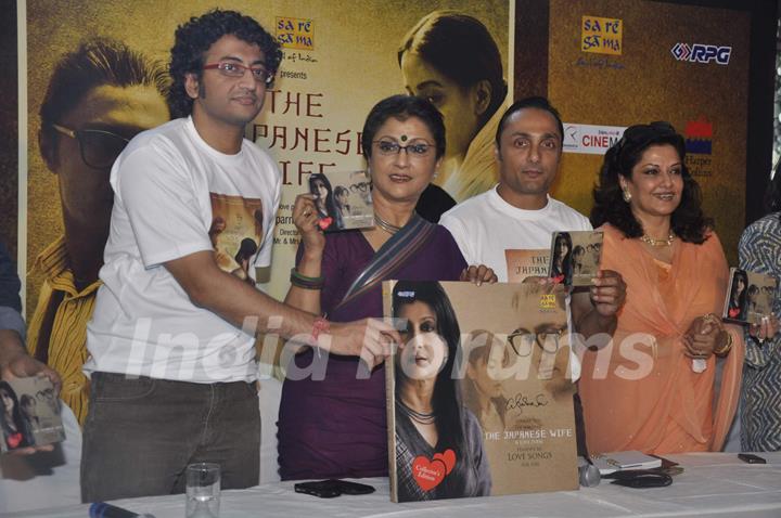 Aparna Sen and Rahul Bose at The Japanese Wife Media meet, Cinemax in Mumbai, on Tuesday afternoon