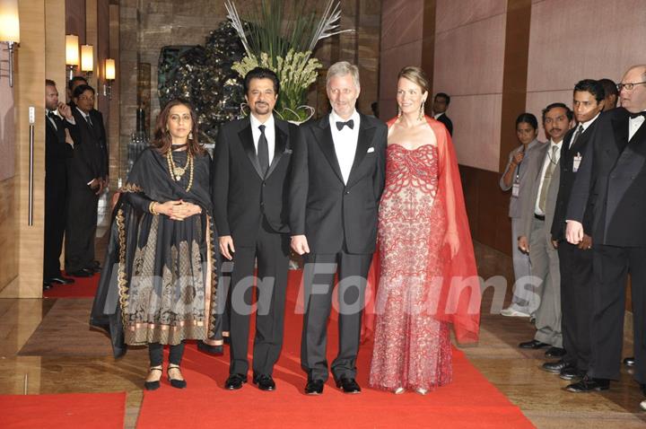 Anil Kapoor meets Belgium Royalty at Orra Fashion Showcase at Grand Hyatt, Mumbai ( Photo: IANS)