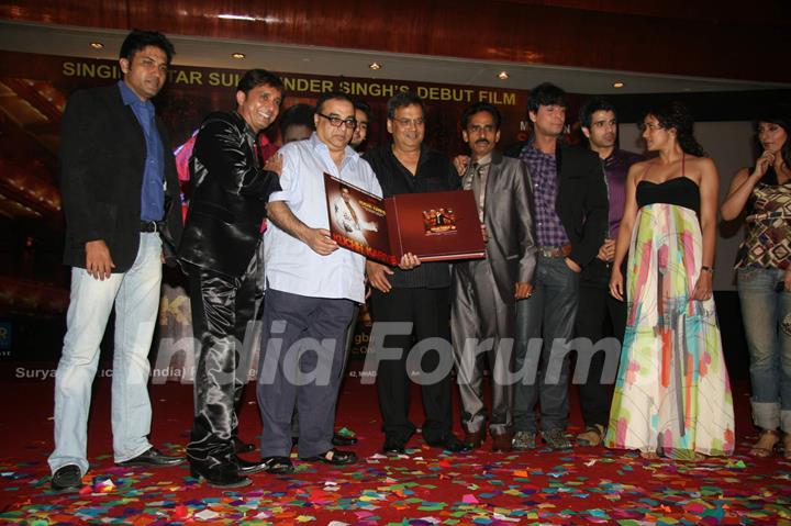 Subhash Ghai with Sukhwinder Singh''s debut film &quot;Kuchh Kariye&quot; music launch at Novotel