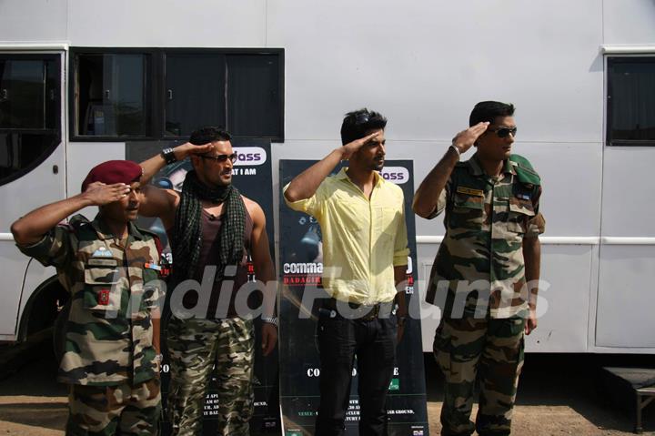 Guests at the auditions of TV channel Bindass D3 Commando Force series at Worli Sports Club