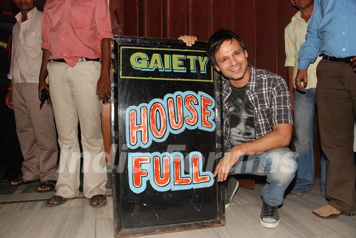 Bollywood actor Vivek Oberoi promoting his movie &quot;Prince&quot; at Gaiety Theatre